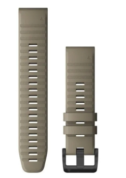 Quickfit 22mm Silikon Dunkler Sandstein, Teile in Schwarz